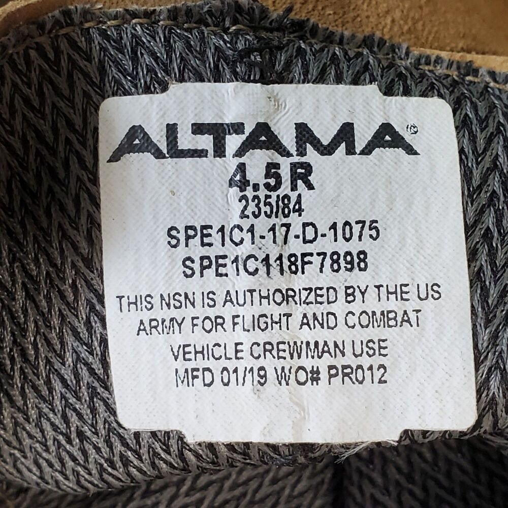 Altama Gore 4.5R Army Combat Boots Brown Unisex - Picture 6 of 6